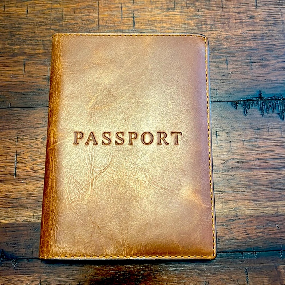 JCREW Passport Holder Leather
